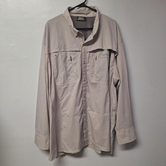 Cabelas Guidewear Shirt Button Down Pockets Active Lightweight Fishing Mens 3XL - Picture 13 of 13